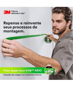 Fita 3M™ VHB™ Dupla-Face de Adesivo Transferível 4910, 12 mm x 5 m