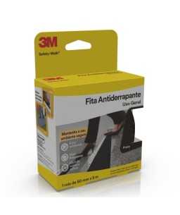 Fita Antiderrapante 3M™ Safety-Walk®, Preta , 50 mm x 5 m