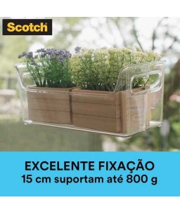 Fita Dupla Face Fixa Forte Interiores Transparente 12mm x 2,0 m Scotch