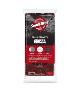 Folha Abrasiva Scotch-Brite Grossa Vermelha HC000633657 3M