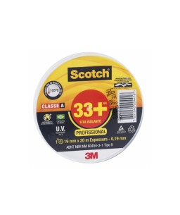 Fita Isolante 3M Scotch 33+ Classe A Preta 19mm x 20m 