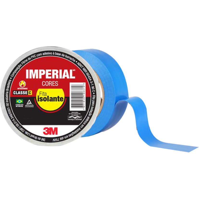 Fita Isolante 3M™ Imperial® – Azul, 18mm x10m