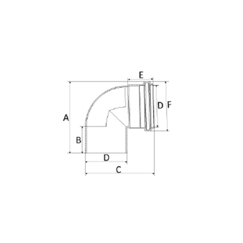 Joelho 100mm 90º Esgoto SR Amanco