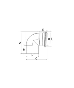 Joelho 75mm 90º Esgoto SR Amanco