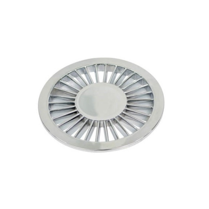 Grelha Redonda Radial Dn 150 Cromada Amanco 90607