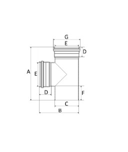 Tê 150mm Esgoto SN Amanco