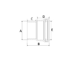 Adaptador c/anel labial 40x38mm Esgoto SN Amanco