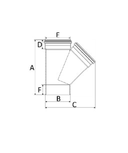 Junção Simples 40mm Esgoto SN Amanco
