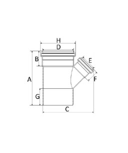 Junção de Redução 150x100mm SR Esgoto Amanco