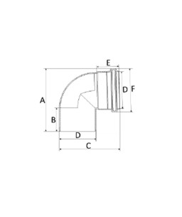 Joelho 75mm 90º Silentium Amanco