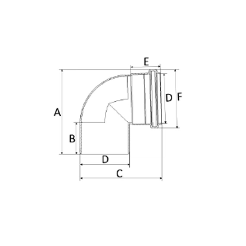 Joelho 100mm 90º Silentium Amanco