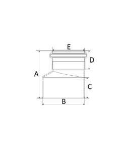 Redução Excêntrica 75x50mm Silentium Amanco