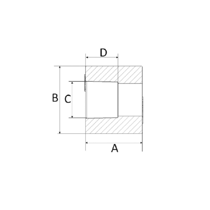 Bucha de Redução 22x15mm CPVC Amanco