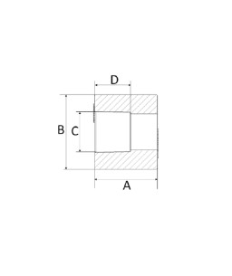 Bucha de Redução 28x15mm CPVC Amanco