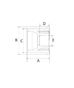 Bucha de Redução 35x22mm CPVC Amanco