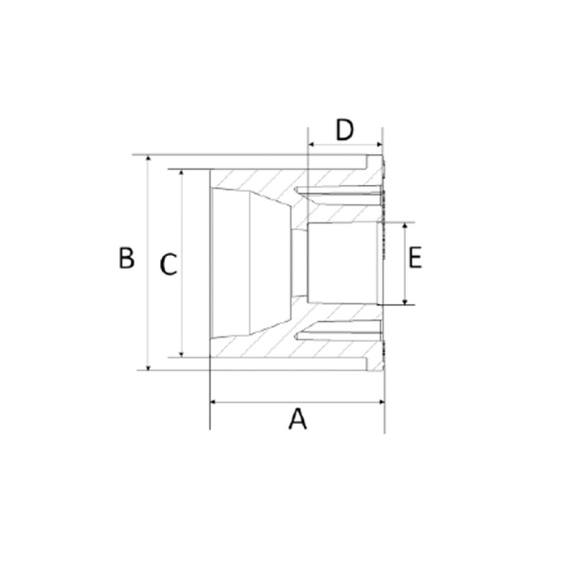 Bucha de Redução 73x35mm CPVC Amanco