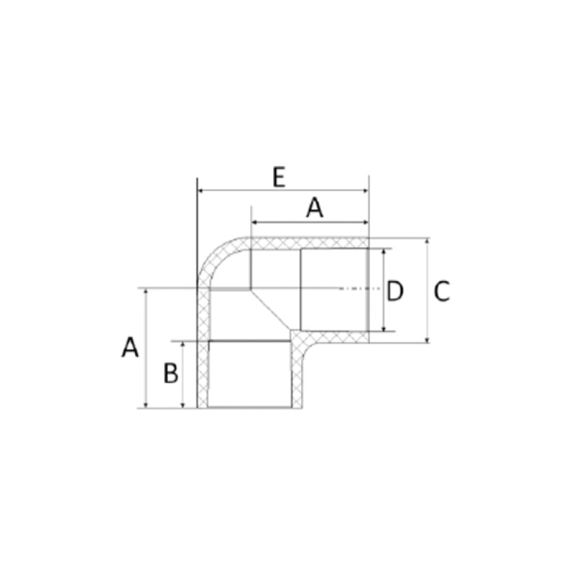 Joelho 28mm 90° CPVC Amanco