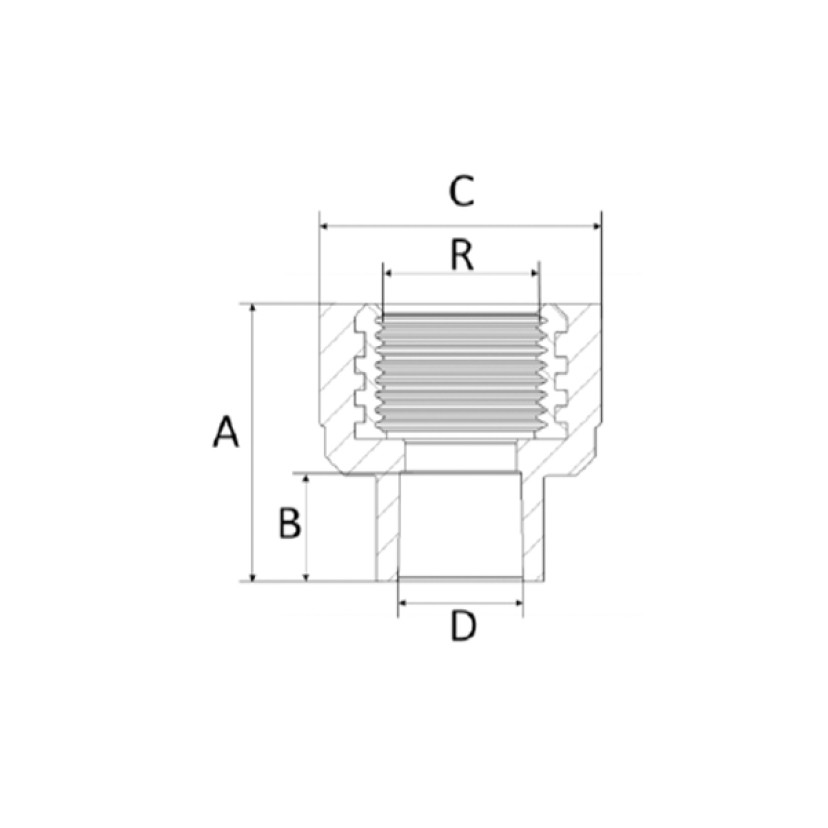 Conector Fêmea 15mm 1/2 CPVC Amanco