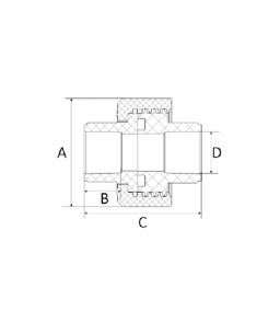 União 15mm CPVC Amanco