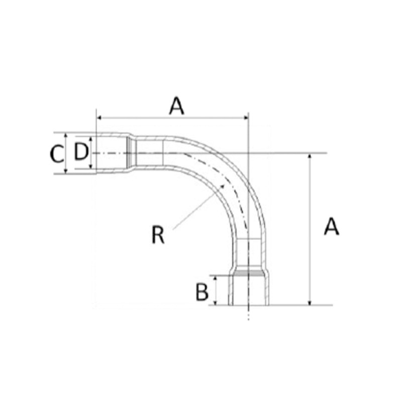 Curva 28mm 90º CPVC Amanco