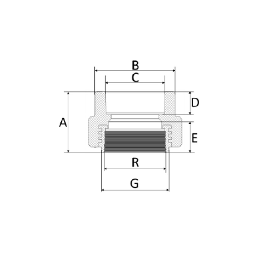 Conector Fêmea/Fêmea 20mm1/2” PPR Amanco