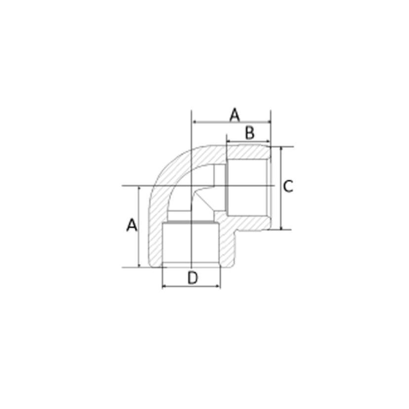 Joelho 63mm 90° PPR Amanco