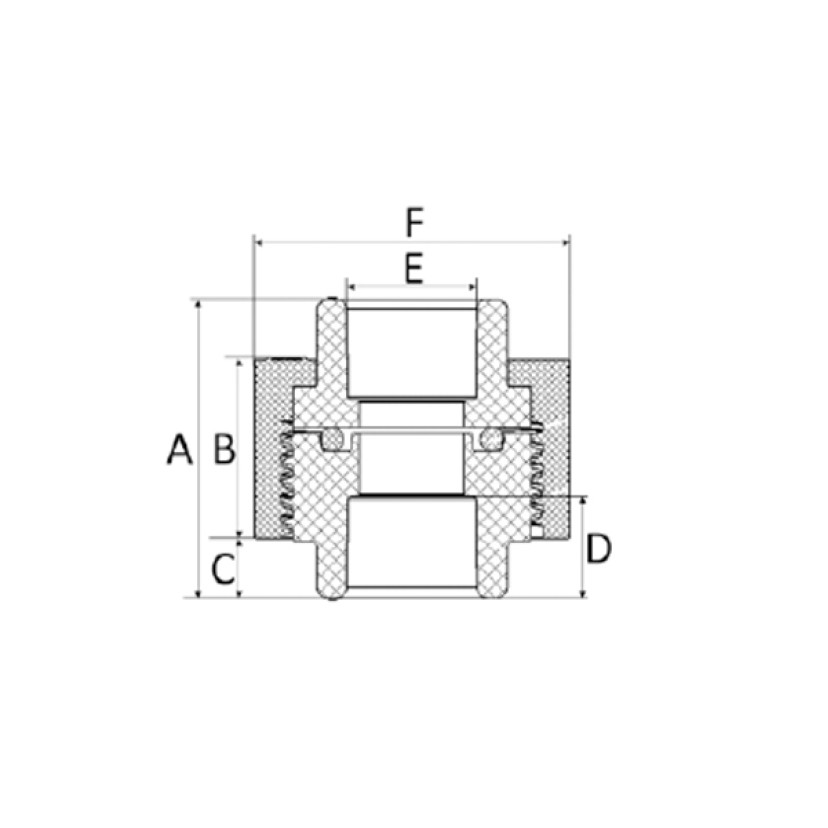 União 32mm PPR Amanco