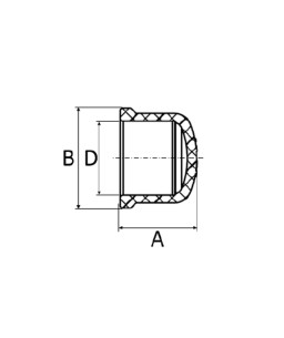 Cap 110mm Marrom Soldável Amanco