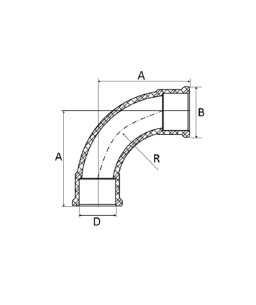 Curva 25mm 90º Marrom Soldável Amanco