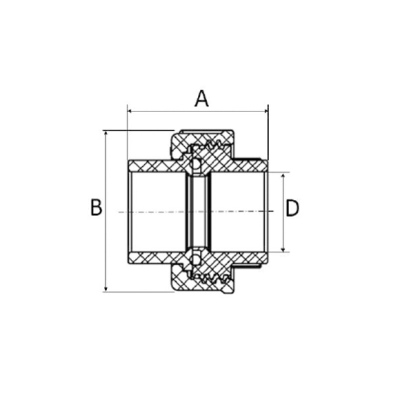 União 20mm Marrom Soldável Amanco