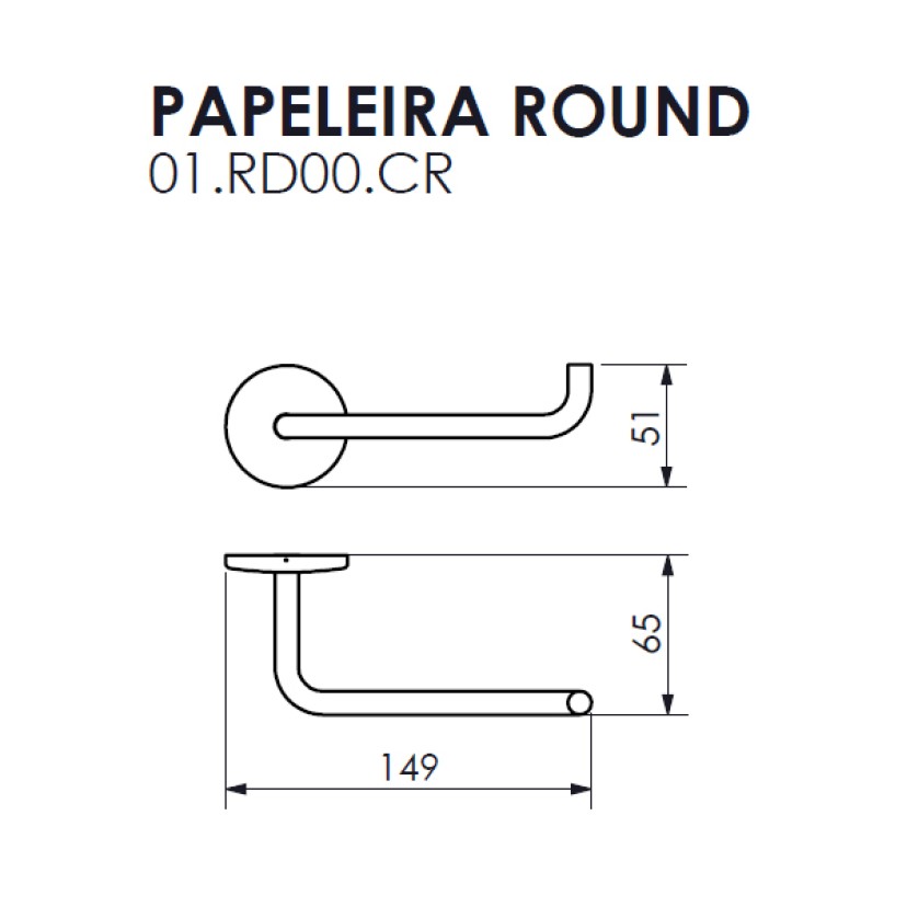 Papeleira Round Crismoe 01.RD00.CR