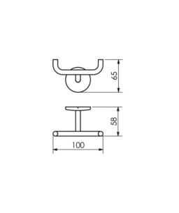 Cabide Duplo Round Crismoe 05.RD04.CR