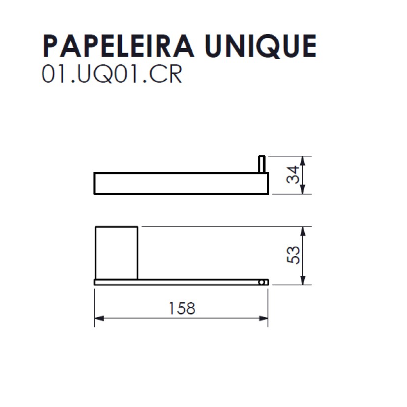 Papeleira Unique Crismoe 01.UQ01.CR