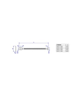 Ligação Flexivel em Aço Inox 50cm Deca 4607.C.050