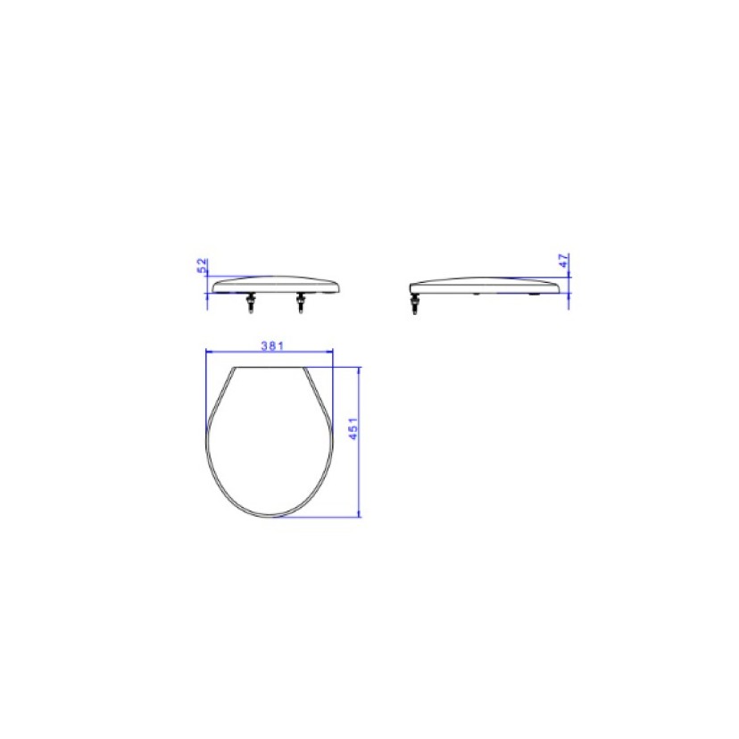 Assento Plastico Ravena Deca AP.01.95 