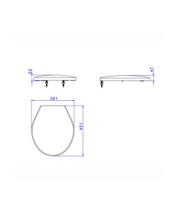 Assento Plastico Izy / Ravena Deca AP.01.23