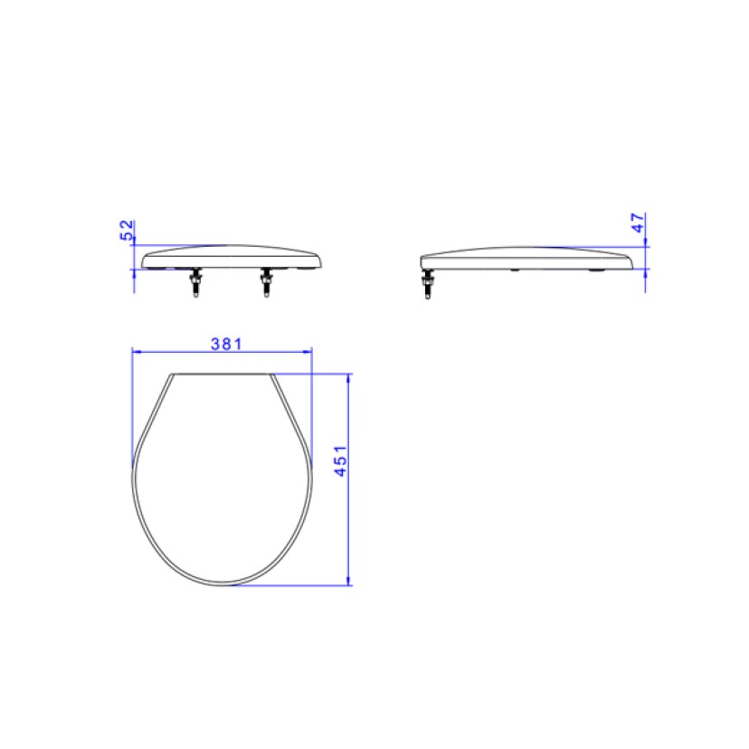 Assento Plastico Izy / Ravena Deca AP.01.60