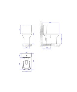 Kit completo Bacia com caixa acoplada Clean Deca KP.460.17