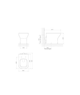 Bacia Convencional Deca Axis Ebano Fosco P.47.94