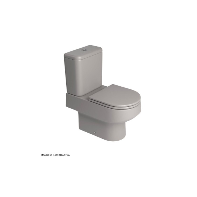 Bacia Para Caixa Acoplada Deca Carrara Cinza Antracite P.606.85