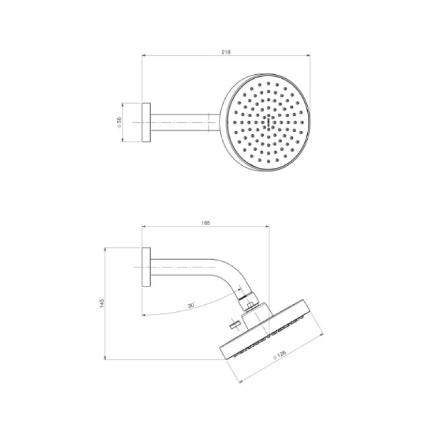 Chuveiro Redondo Parede Cromado Deca Flex 2081.C.STD