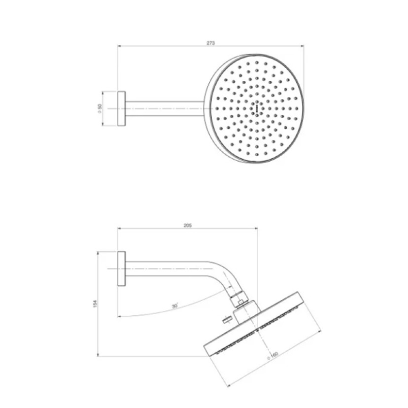 Chuveiro Redondo Parede Flex Plus Cromado Deca 2083.C.STD