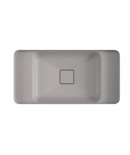Cuba Slim Retangular de Embutir com Mesa 60cm Soft Antracite Deca L.33060.MDE.85