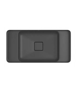 Cuba Slim Retangular de Embutir com Mesa 60cm Ébano Fosco Deca L.33060.MDE.94