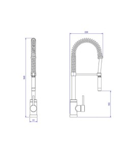 Misturador Monocomando Cozinha Spin Gourmet Deca 2281.C