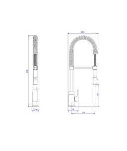 Misturador Monocomando Cozinha Unic Gourmet Deca 2282.C