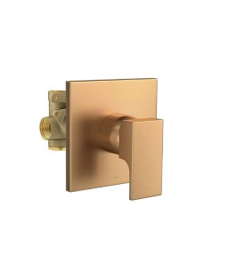 Misturador Monocomando Chuveiro Unic Para Baixa e Alta Pressão Gold Matte 2993.GL90.034.MT