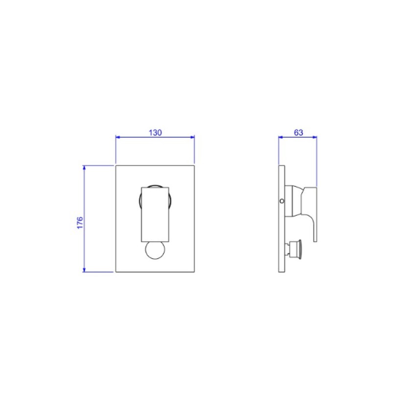 Misturador Monocomando 4 Vias Unic Deca Black Noir 2994.BL90.NO