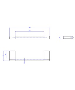 Porta toalhas de rosto quadrada deca you inox 2050.INX104