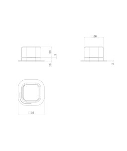 Acionamento Monocomando Mesa quadrada deca you dynamic blue 4990.AZ105.MT